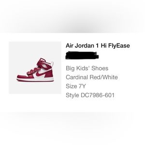 New with box Air Jordan 1 Hi Flyease